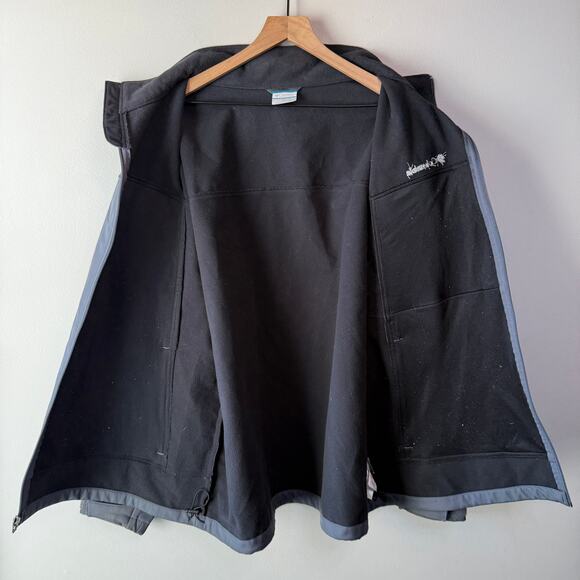 Columbia Men's Fleece Lined Prime Peak Softshell Jacket Gray Size 2X - Picture 7 of 8